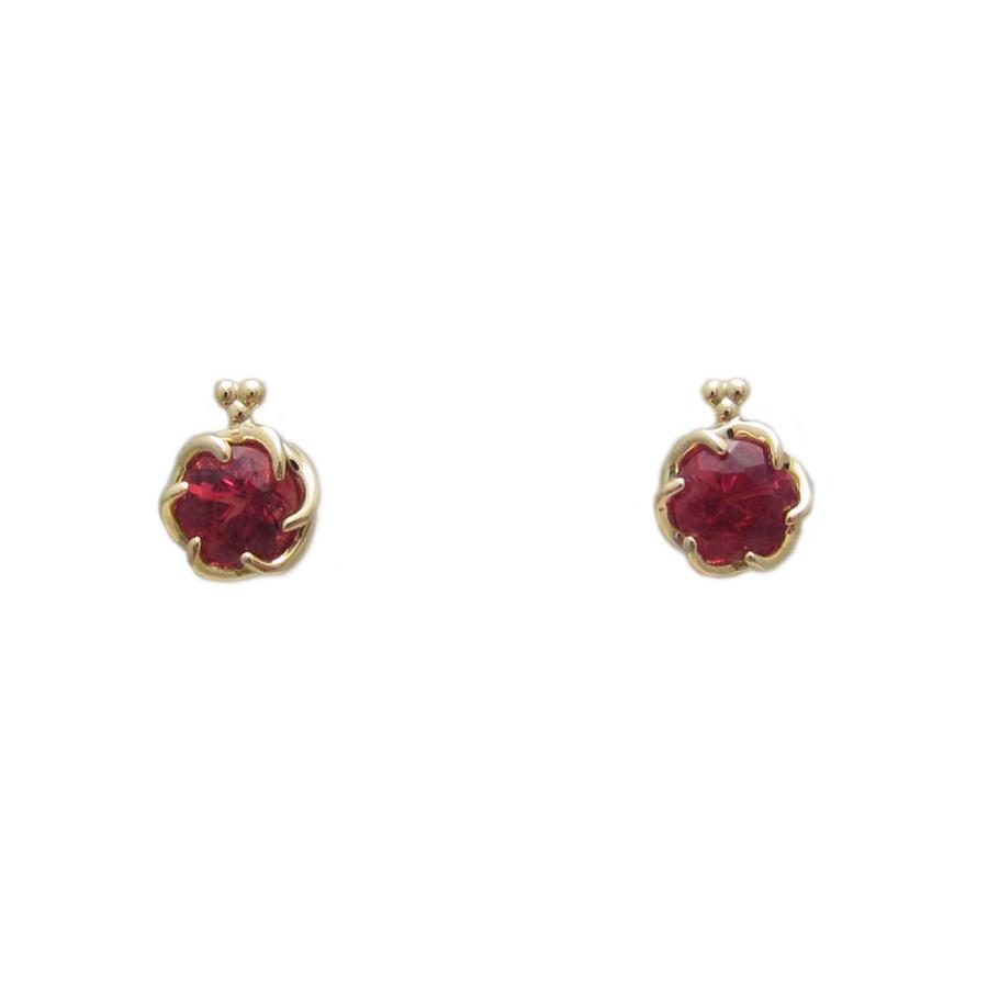 K18YG アンデシン お花 モチーフ ピアス : Jewellery SHIBATA - 通販