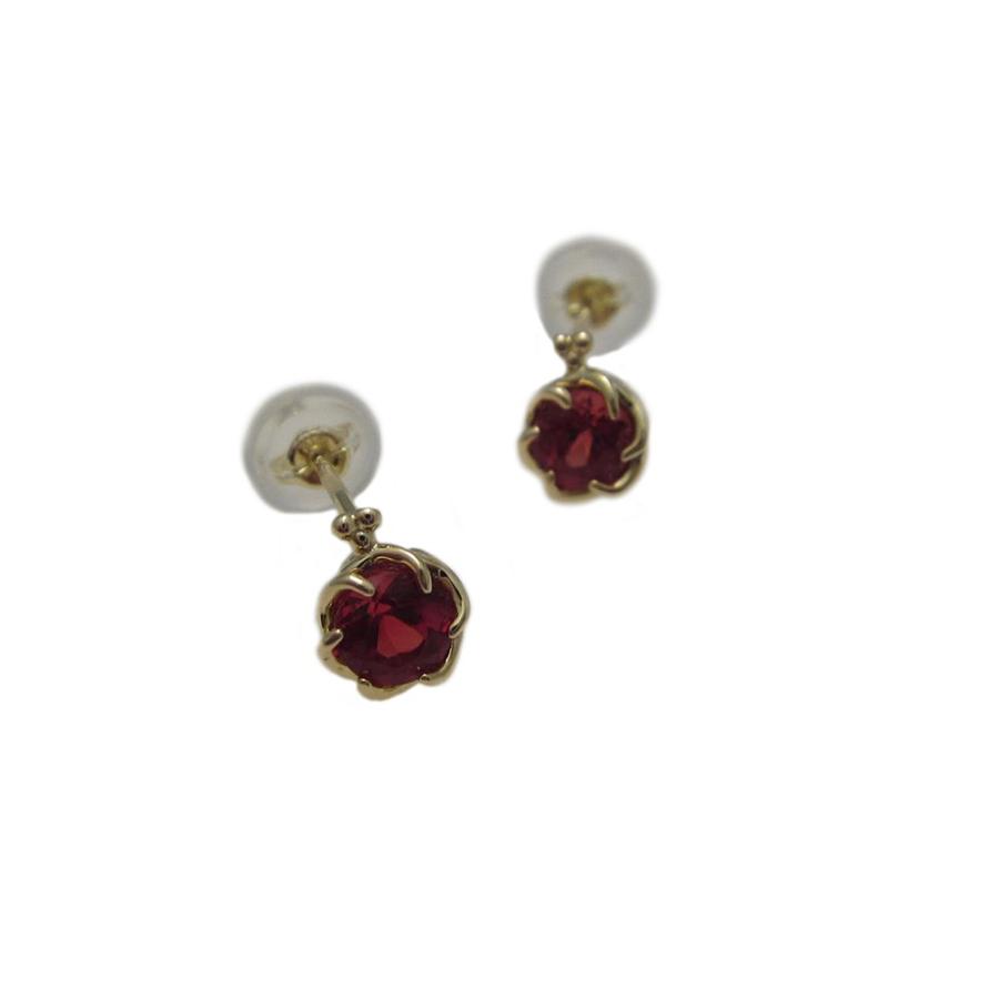 K18YG アンデシン お花 モチーフ ピアス : Jewellery SHIBATA - 通販