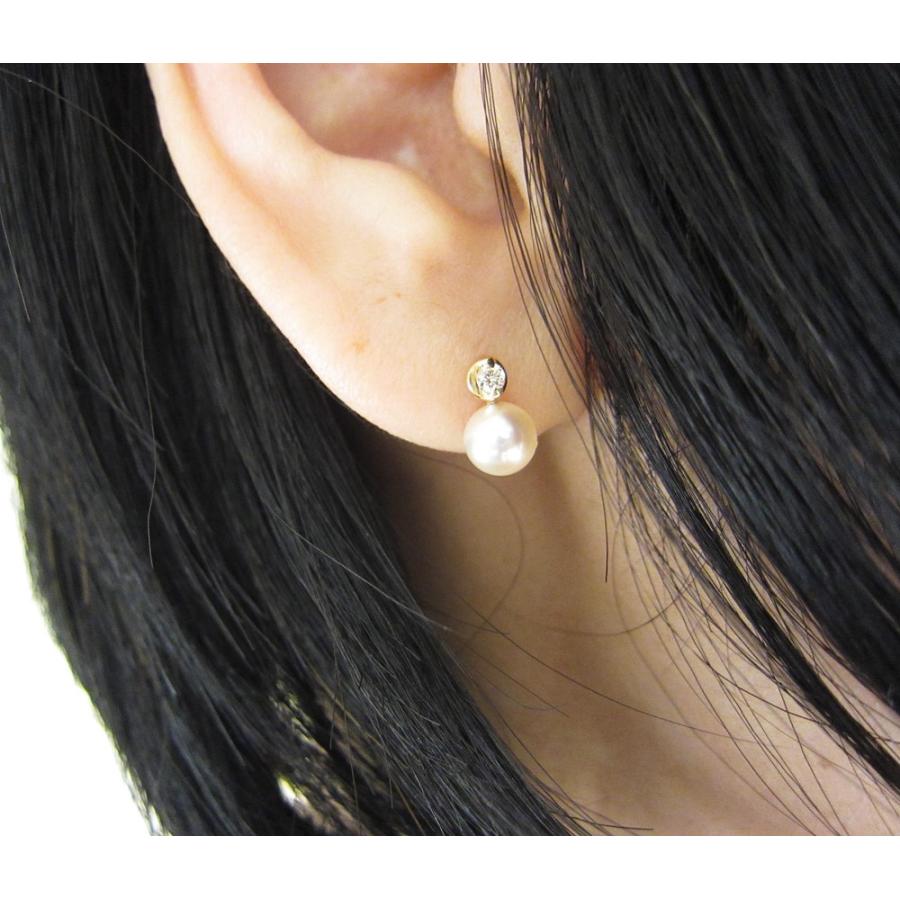 K18YG パール ダイヤモンド ピアス : Jewellery SHIBATA - 通販