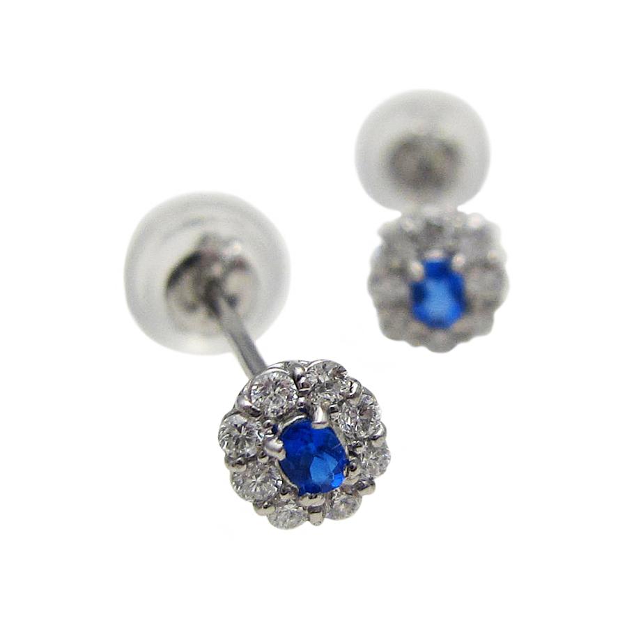 アウィン(アウイナイト) ダイヤモンド ピアス プラチナ製 : Jewellery 