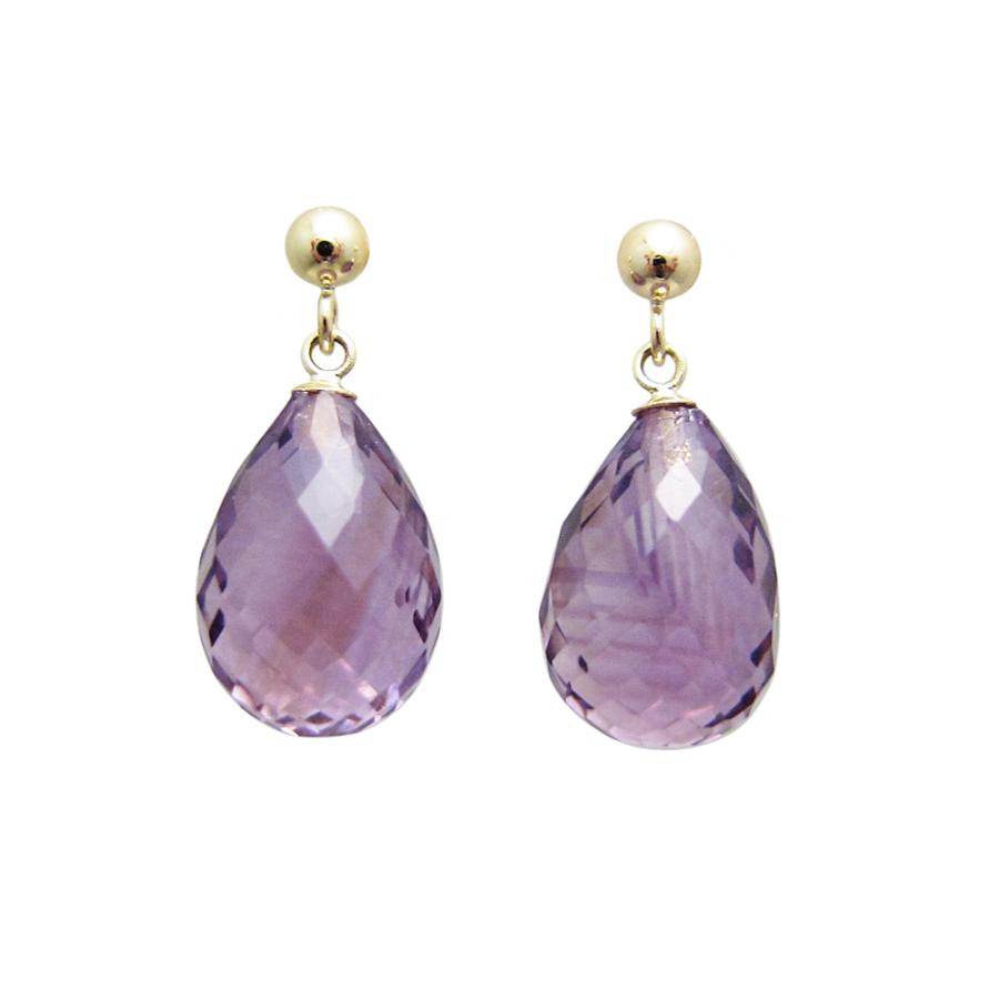 K18 イエローゴールド アメジスト ピアス : Jewellery SHIBATA - 通販 