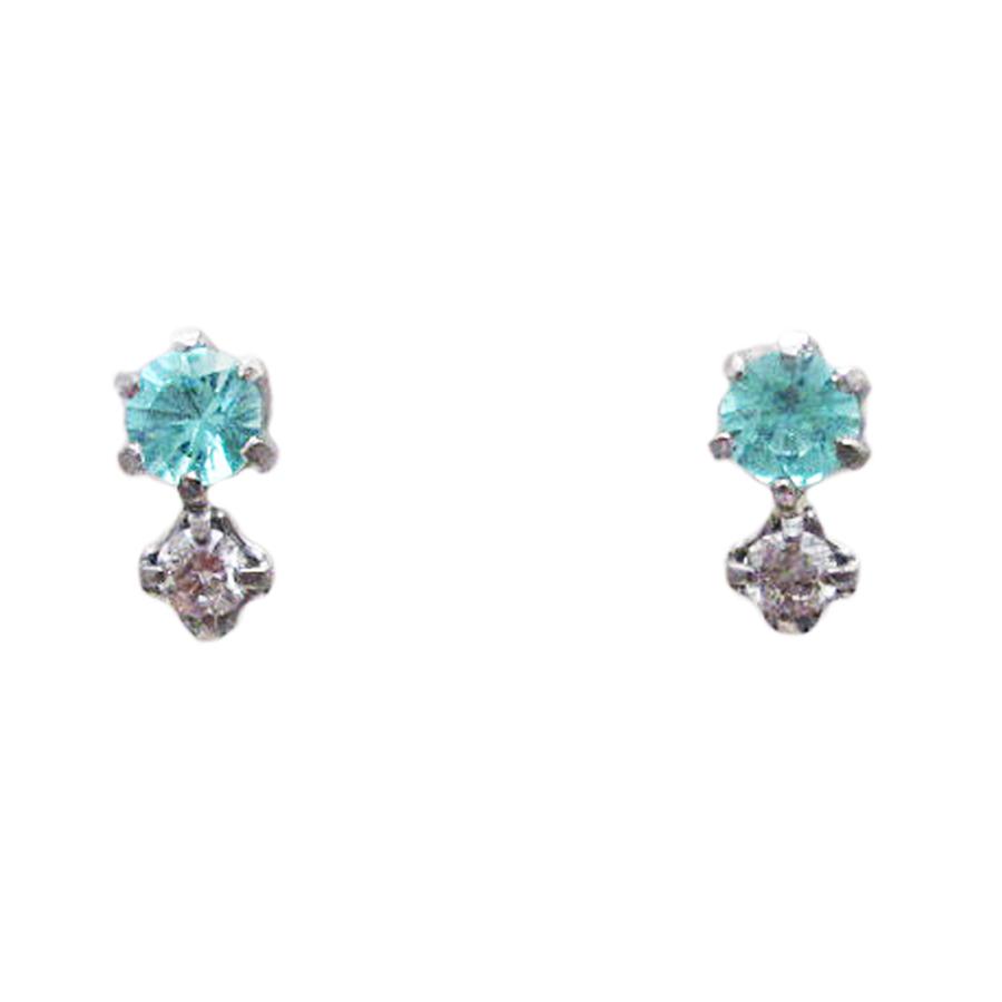パライバ トルマリン ピアス プラチナ製 : Jewellery SHIBATA パライバ トルマリン ピアス プラチナ製 : Jewellery SHIBATA