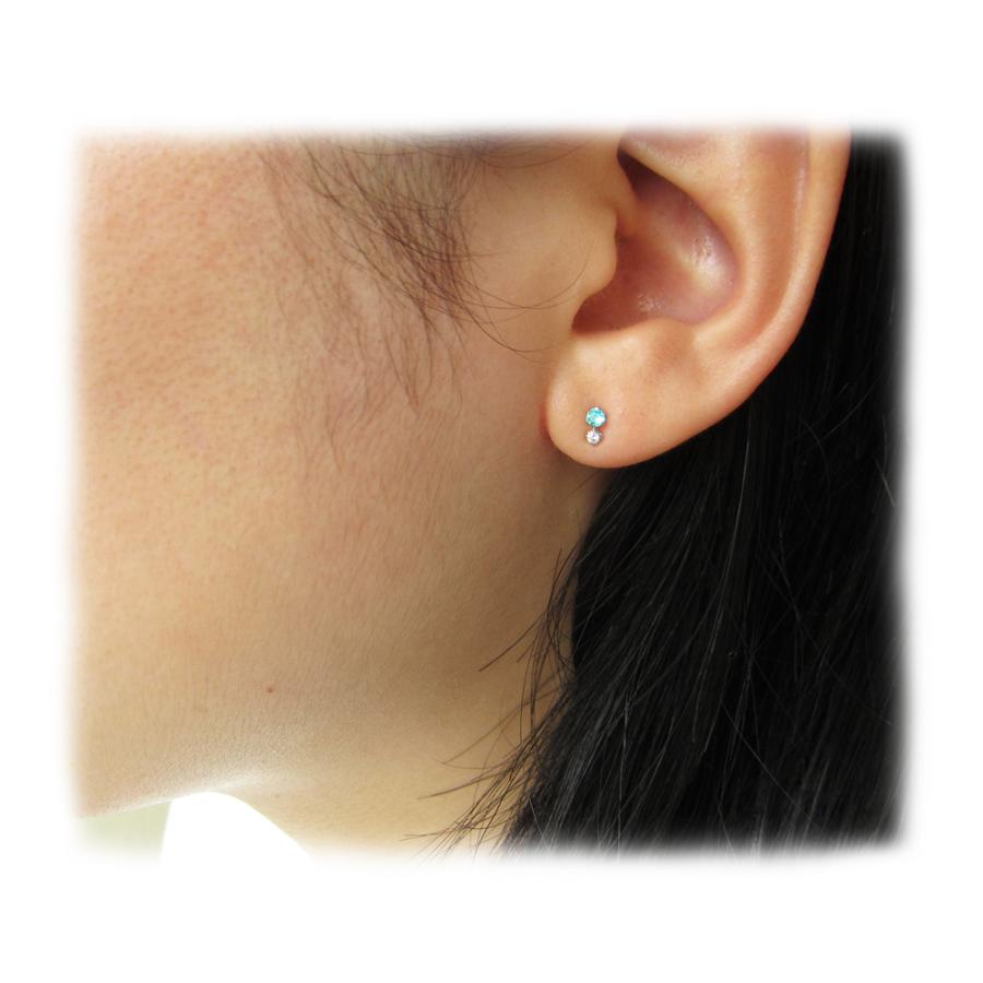 パライバ トルマリン ピアス プラチナ製 : Jewellery SHIBATA パライバ トルマリン ピアス プラチナ製 : Jewellery SHIBATA