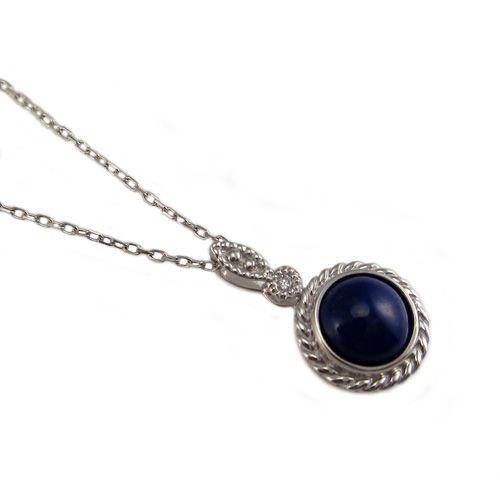K18WG ラピスラズリ ペンダント ネックレス : Jewellery SHIBATA