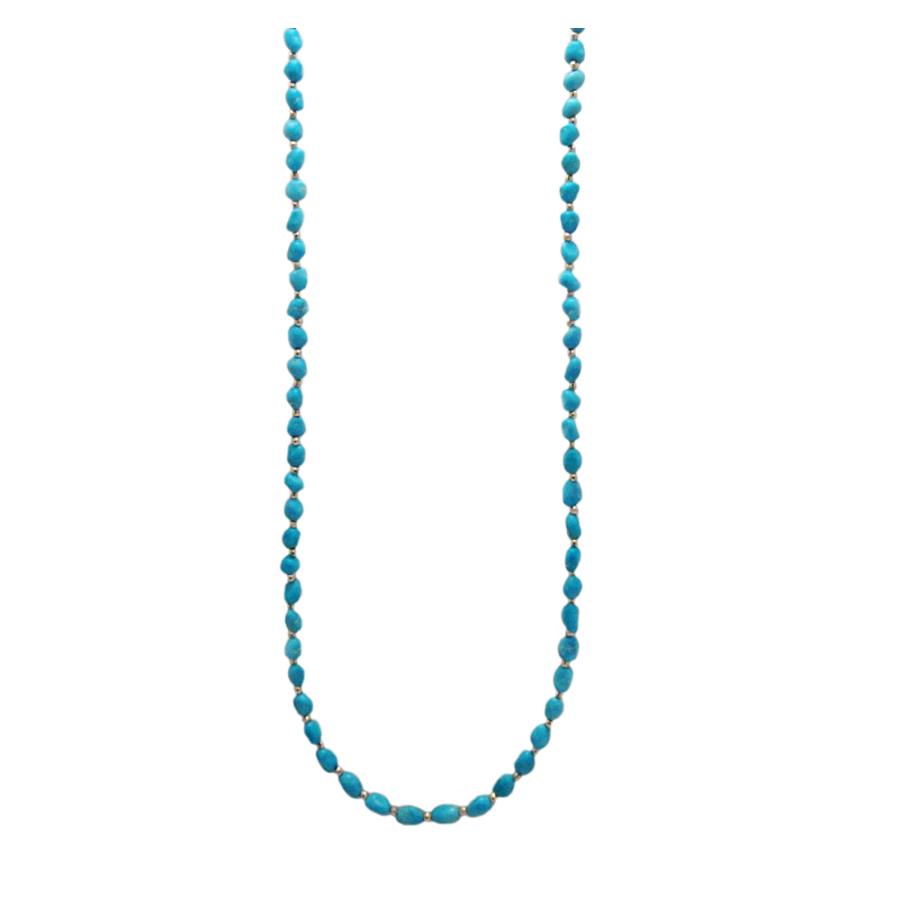 バロック トルコ石(ターコイズ) ロング ネックレス : Jewellery