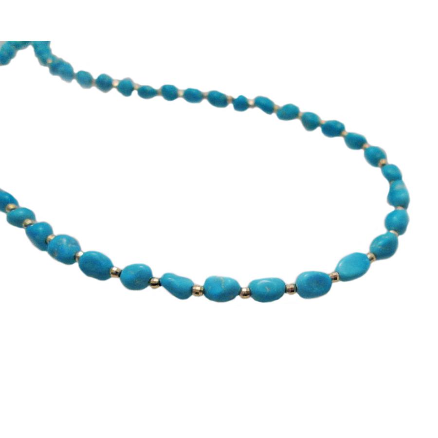 バロック トルコ石(ターコイズ) ロング ネックレス : Jewellery