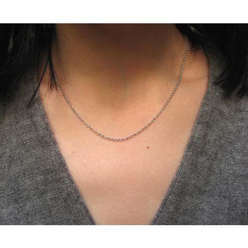 K18WG ホロアズキ チェーン スライドアジャスター付 45cm : Jewellery