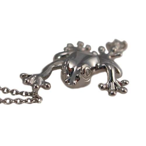プラチナ カエル ペンダント ダイヤモンド付き : Jewellery SHIBATA 