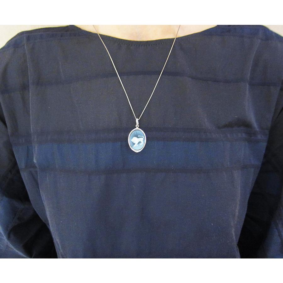 ポーリー作 メノウ カメオ (しし座) ペンダント トップ : Jewellery