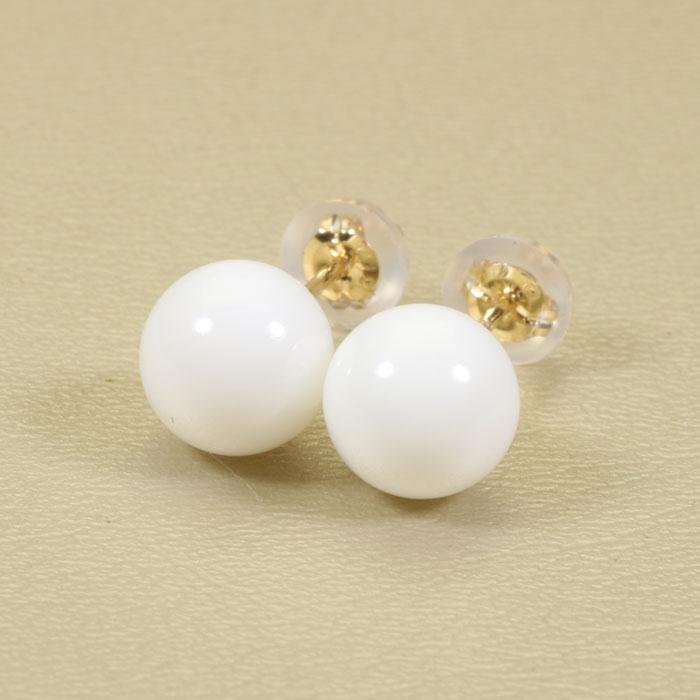 パール リボン ピアス | K18 cui-cui 大人 ピアス