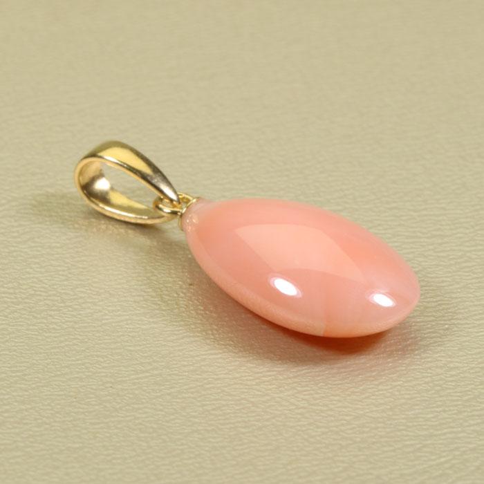ガーネ珊瑚 ピンク ペンダント ネックレス  無染色 SANSUIの画像