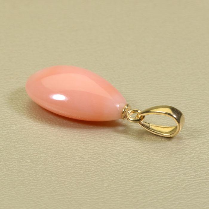 ガーネ珊瑚 ピンク ペンダント ネックレス  無染色 SANSUIの画像