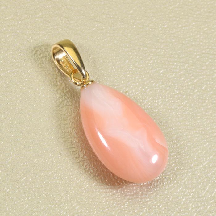 ガーネ珊瑚 ピンク ペンダント ネックレス  無染色 SANSUIの画像