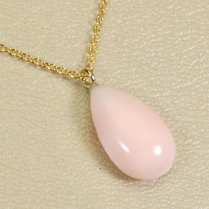 宝石珊瑚のSANSUI ネックレス ペンダント ミス 珊瑚 ピンク 無染色