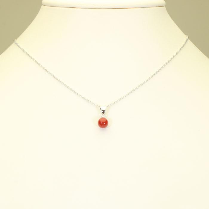 山*幸様 さくら珊瑚 彫刻 花型 丸玉 グラデーションネックレス シルバー刻印 宝石珊瑚のSANSUI 血赤珊瑚 ペンダント ネックレス 丸玉 シルバー 無
