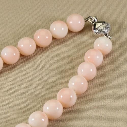 s*a様 美品✨ピンク珊瑚 大珠グラデーションネックレス 5.5-14.0㎜ シ 宝石珊瑚のSANSUI ミス珊瑚 ピンク ネックレス グラデーション