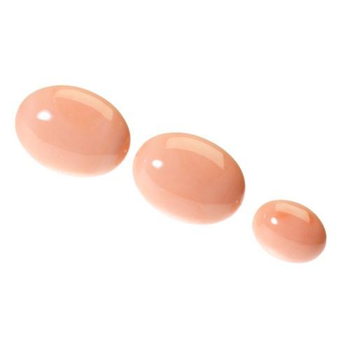 K18 桃珊瑚カフリンクス 宝石珊瑚のSANSUI 桃珊瑚 カフス タイタック