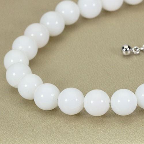 宝石珊瑚のSANSUI 白珊瑚 ブレスレット シルバー 無染色 SANSUI : 宝石