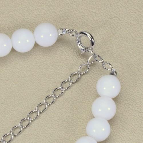 宝石珊瑚のSANSUI 白珊瑚 ブレスレット シルバー 無染色 SANSUI : 宝石