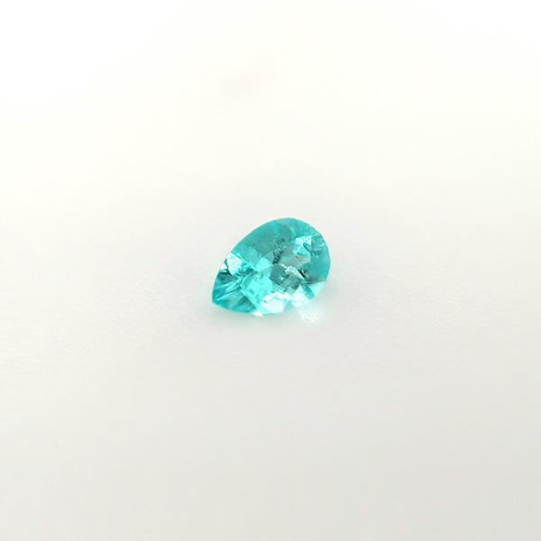 ブラジル産パライバトルマリン ルース　0.08ct【品質保証書/宝石鑑別書付】の画像