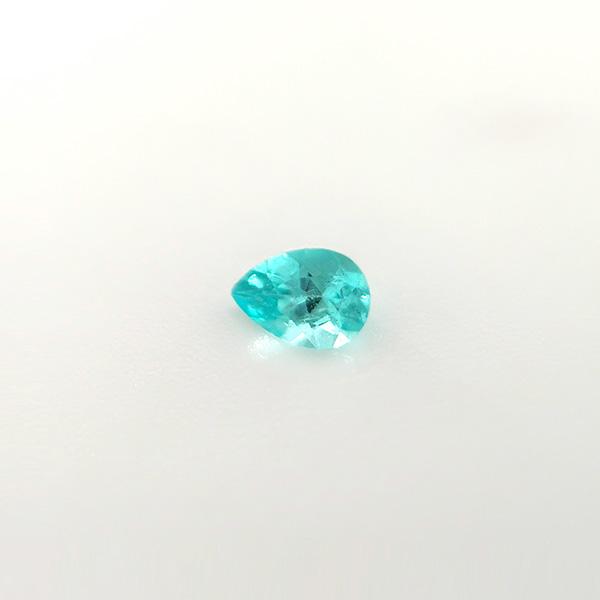 ブラジル産パライバトルマリン ルース　0.08ct【品質保証書/宝石鑑別書付】の画像