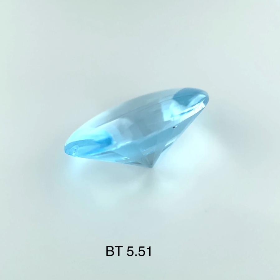 ブラジル産ブルートパーズ ルース 5.15ct【品質保証書付】 : 宝石天国