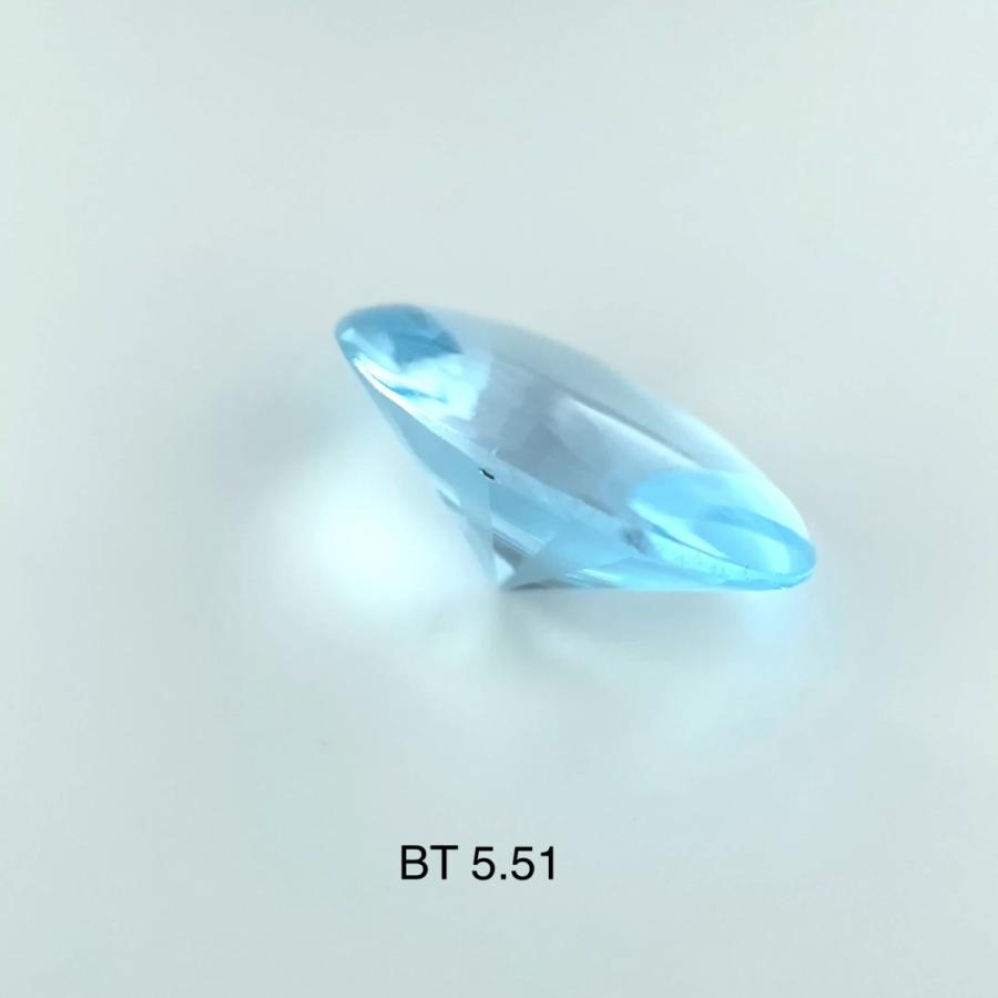 ブラジル産ブルートパーズ ルース 5.15ct【品質保証書付】の画像