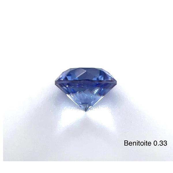 アメリカ産ベニトアイト ルース 0.33ct【品質保証書/宝石鑑別書付 