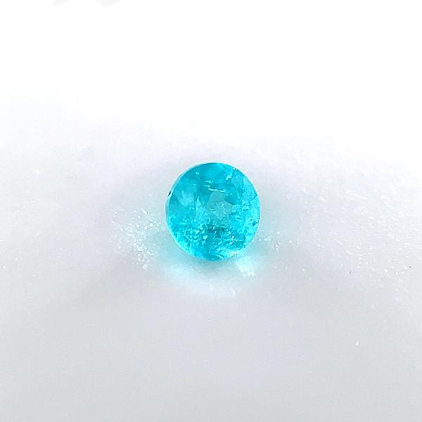 ブラジル産パライバトルマリン ルース 0.06ct【品質保証書付】 : 宝石