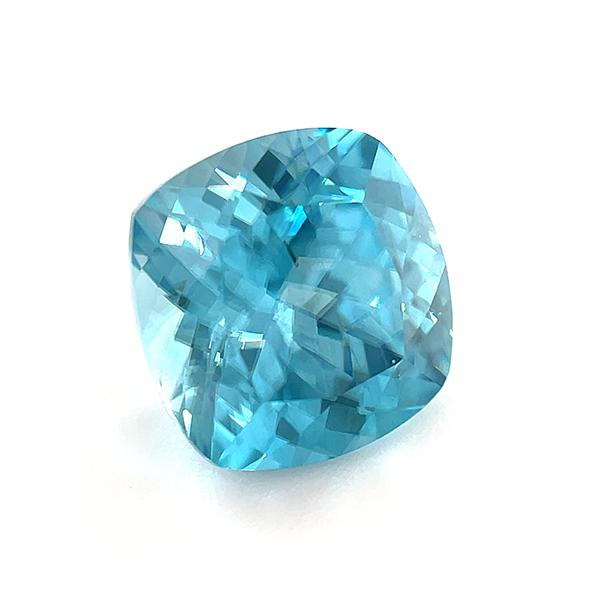 カンボジア産ブルージルコン ルース　3.16ct 【品質保証書/宝石鑑別書付】の画像