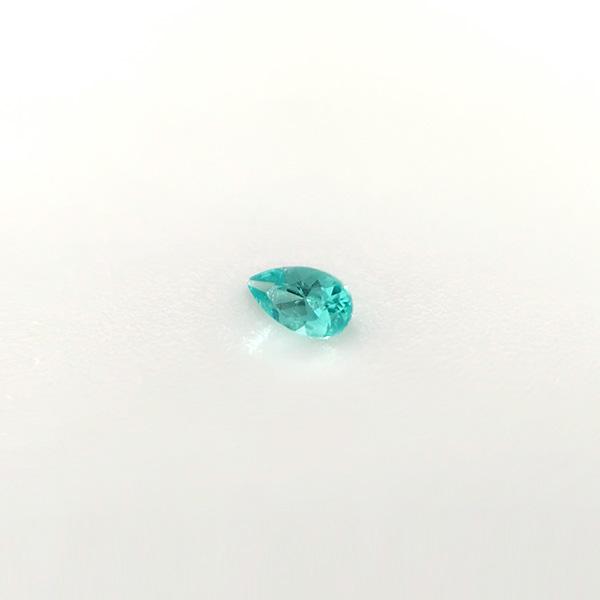 ブラジル産パライバトルマリン ルース　0.03ct【品質保証書/宝石鑑別書付】の画像