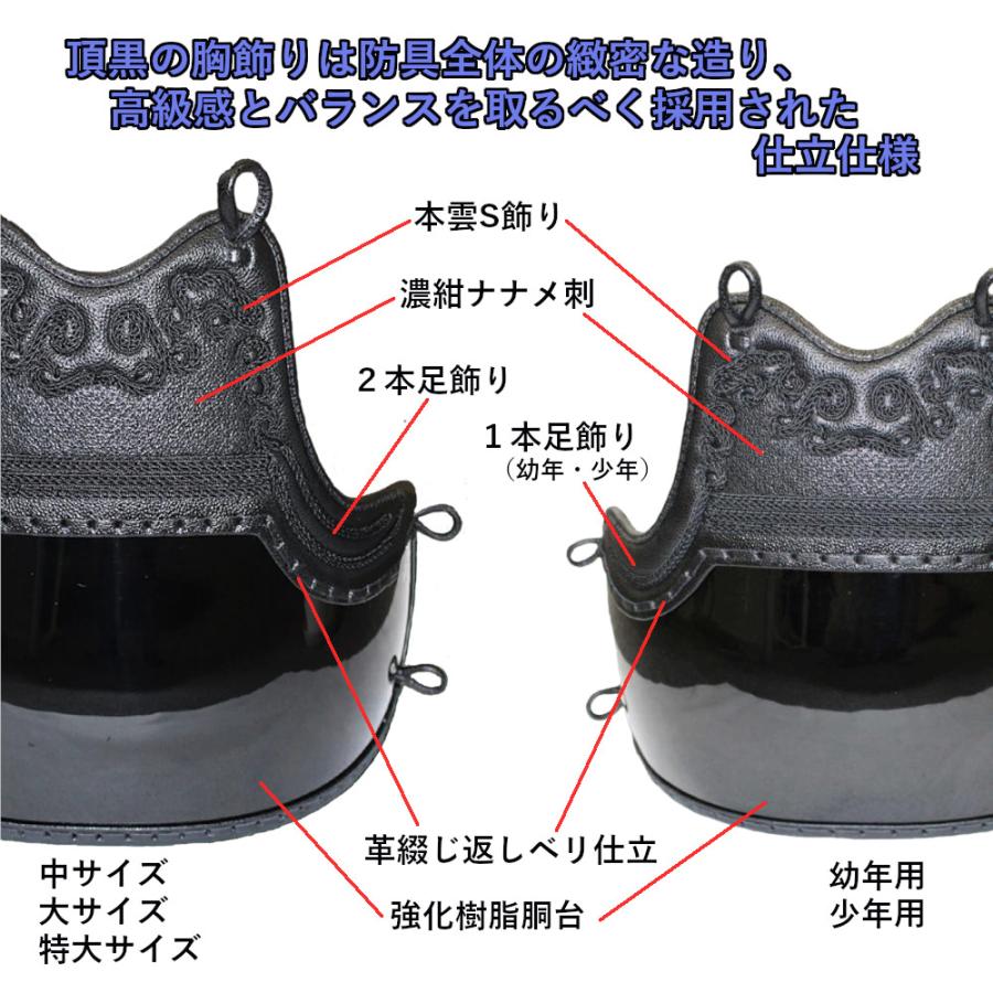 西日本武道具 剣道胴 頂 黒 胴単品 (幼年 少年 中 大 特大サイズ 西日本武道具 剣道胴 頂 黒 胴単品 (幼年 少年 中 大 特大サイズ