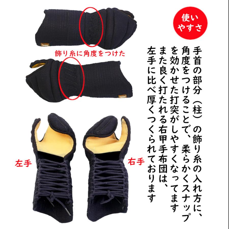 剣道防具 小手 甲手 ミツボシ製 虎 6mm 織刺（Kote　TORA）　