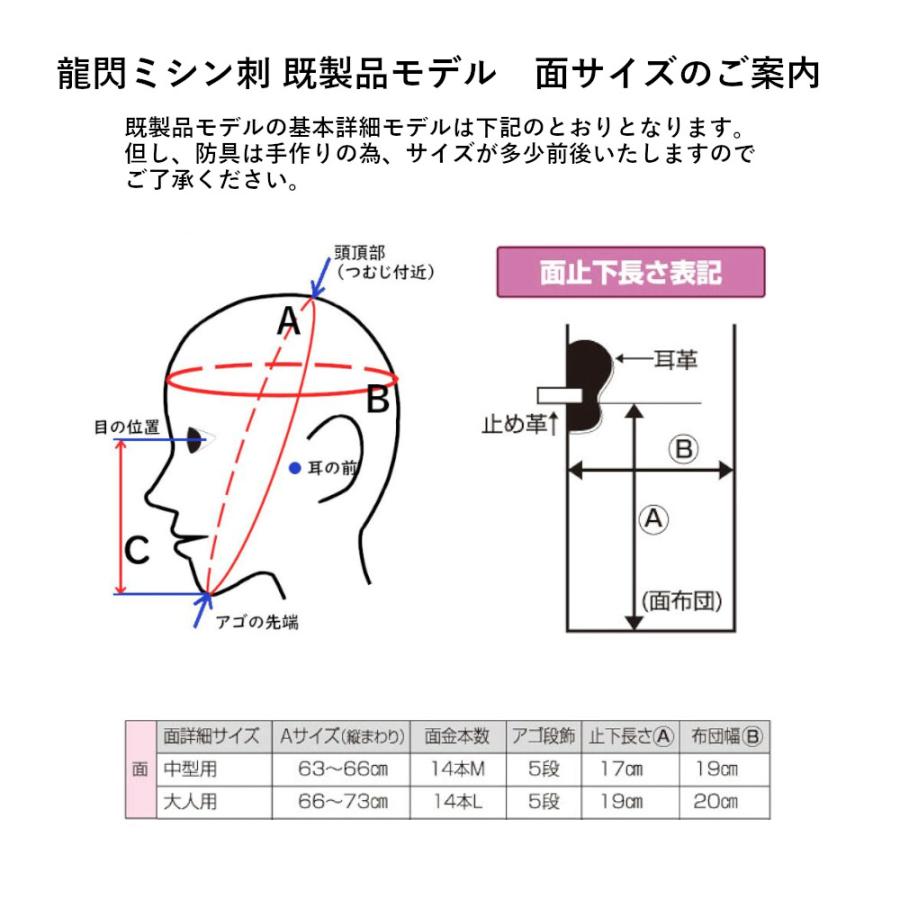 剣道面 剣道防具 面 日武 龍閃 GEAR 面 軽量 試合用 : KENDO IPPON