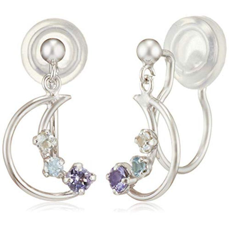 ブルーム BLOOM 12月誕生石 タンザナイト K10 ホワイトゴールド 月