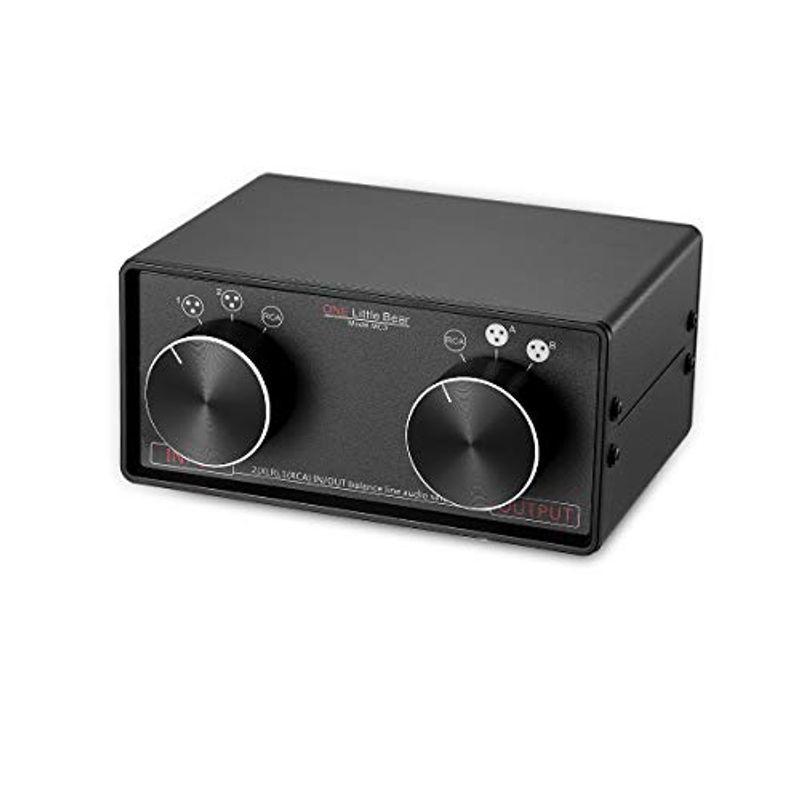 3-IN-3-OUT XLR バランス RCA ステレオコンバーター オーディオセレクターボックス パッシブ プリアンプ