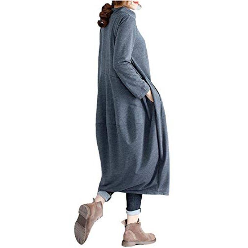 送料無料 一部地域を除く ニブンノイチスタイル ワンピース バルーン ジャージ 体型 カバー 綺麗め 長袖 レディース グレー L インナー手袋 Www We Job Com