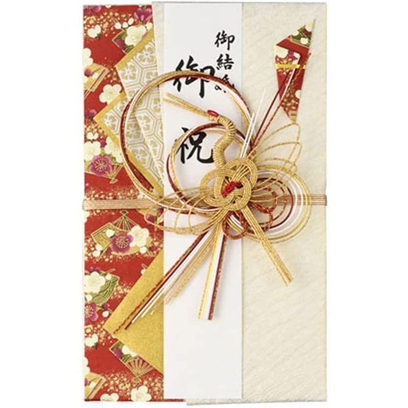全商品オープニング価格マルアイ 祝儀袋 結婚式 デザイン 1枚 赤 和風 金鶴 キ9R 画材用紙、工作紙