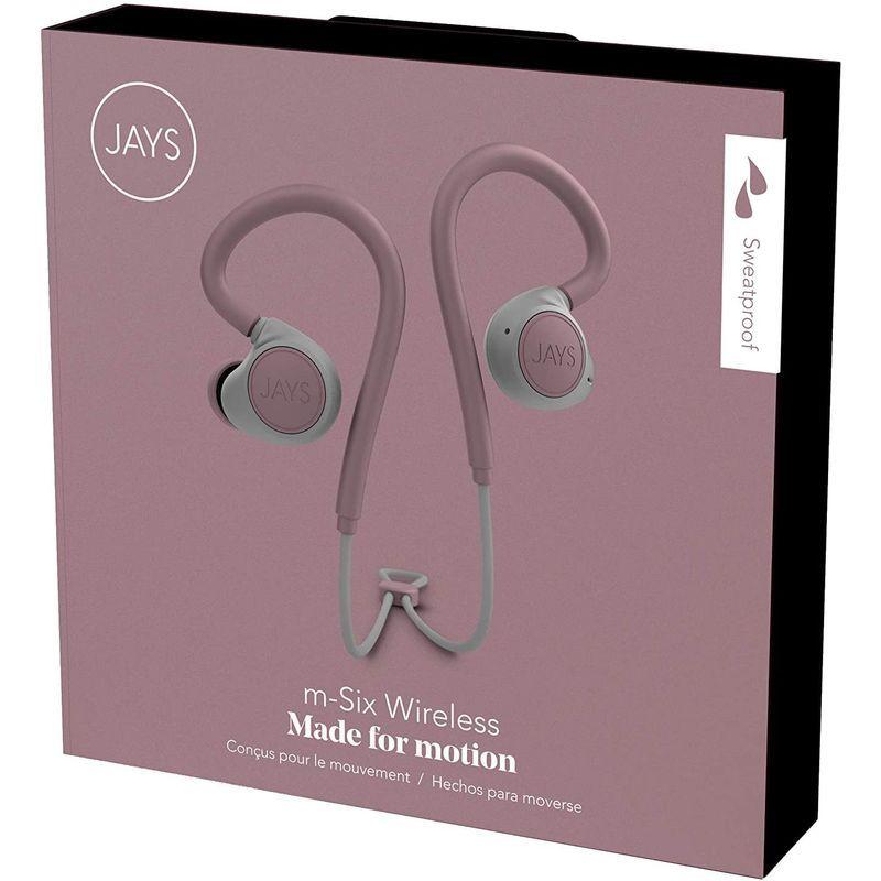 JAYS m-Six Wireless スポーツ用ワイヤレスイヤホン (Bluetooth 5.0/IPX4防滴/急速充電/Qualcomm Six Bluetooth Wireless スポーツ用ワイヤレスイヤホン 0/IPX4防滴/急速充電/Qualcomm