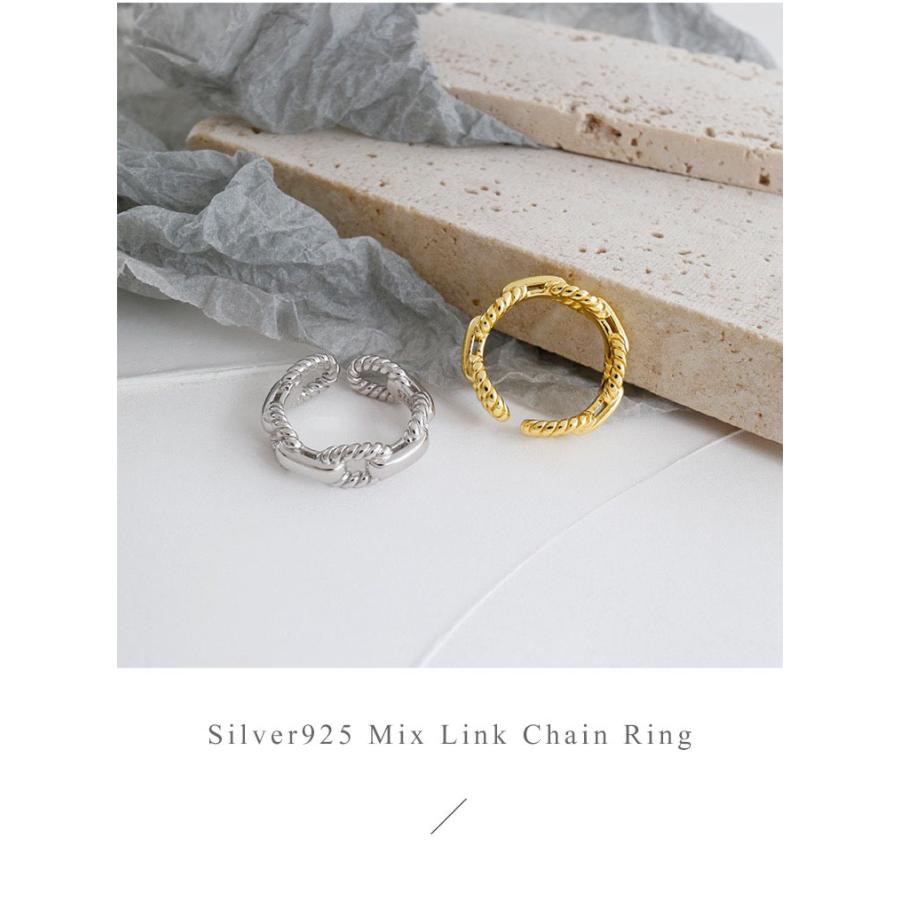 送料無料 リング 指輪 シルバー925リング シルバーリング シルバーアクセサリー ゴールドリング 18金 18k Silver925製ミックスケーブルチェーンリング 2色 A R 301 House Of Corada 通販 Yahoo ショッピング