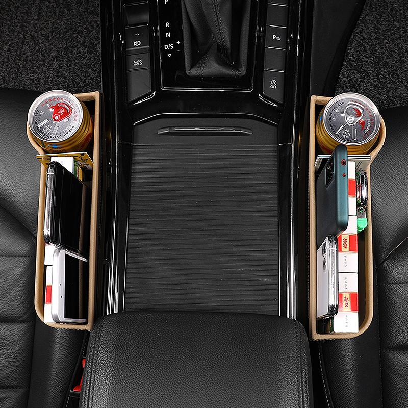 シートサイドポケット 車用 収納ボックス 隙間 小物収納 省スペース 座席 シートレール カー用品 便利グッズ|houshinchi|03