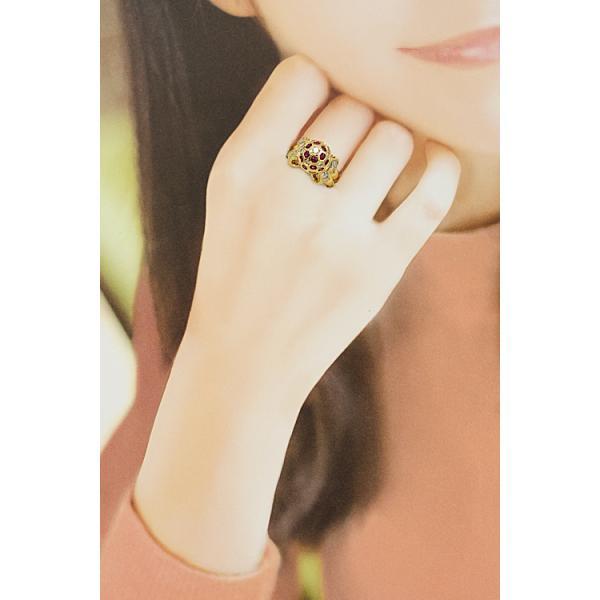 ルビー 1.44ct ダイヤモンド K18YG テーパーカット ファンシーカット 