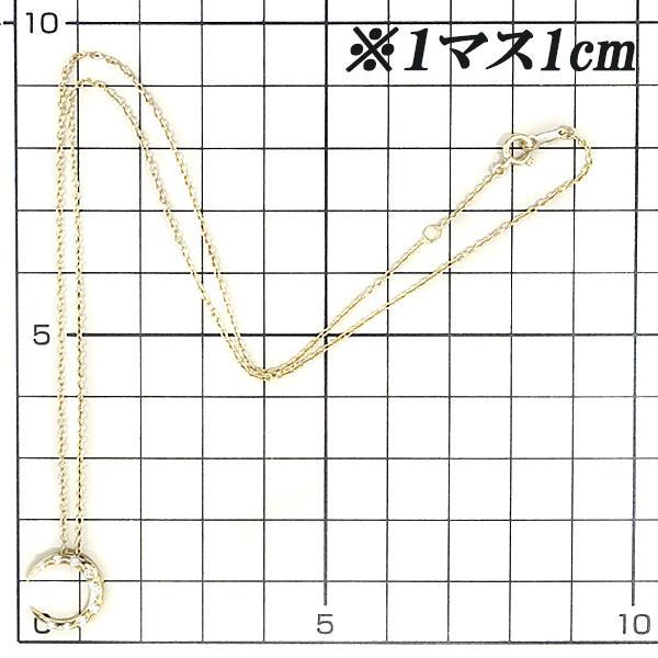 AHKAH（アーカー） ダイヤモンド エターナルムーンネックレス 0.14ct
