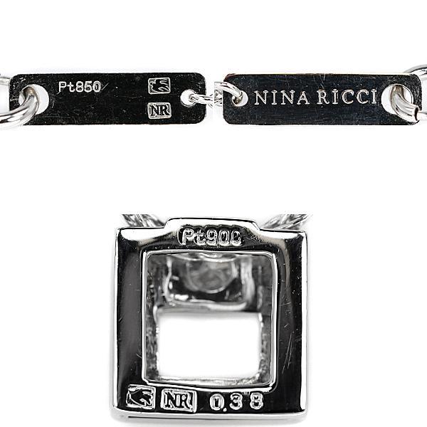 【NINA RICCI】ネックレス Pt850/Pt900 ダイヤ0.24ct NINA RICCI（ニナ・リッチ） セイコー ダイヤモンド ネックレス 0.38ct