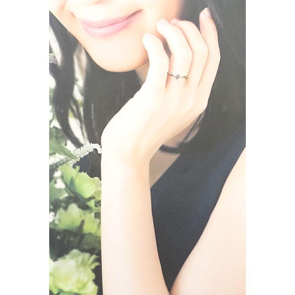 4°C⭐︎プラチナ950 一粒ダイヤモンドリング 美品 4℃（ヨンドシー） ダイヤモンド リング 0.173ct Pt950 一粒石 V字