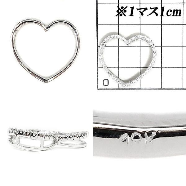 美品✨K18WGペンダントトップ ダイヤモンド ハート ダイヤモンド ペンダントトップ K18WG ハート 送料無料 美品 中古