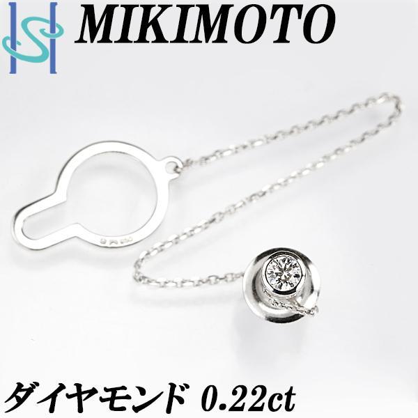 Pt950 ミキモト ダイヤモンド ブローチ ピンブローチ プラチナ 御木本