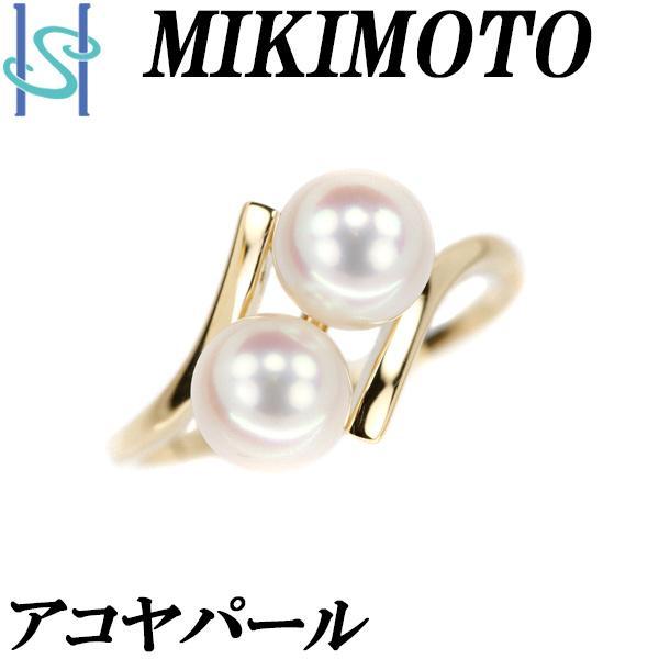 ミキモト アコヤパール リング 6.5mm K18YG ブランド MIKIMOTO 送料 
