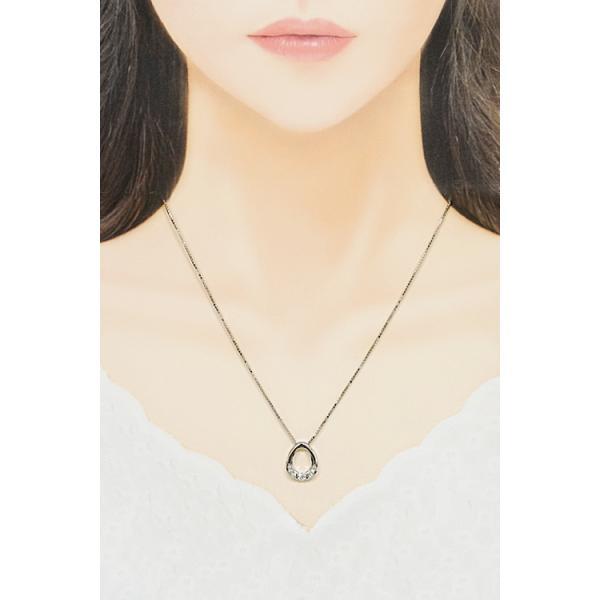 ダイヤモンド ネックレス 0.20ct Pt900 Pt850 テンション留め 送料無料 