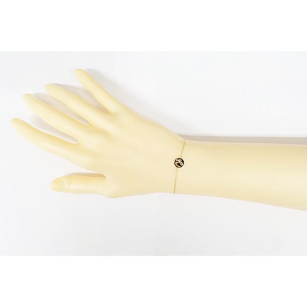 ブレスレット K18YG 地金のみ 石なし イニシャル Y 頭文字 英語 送料  